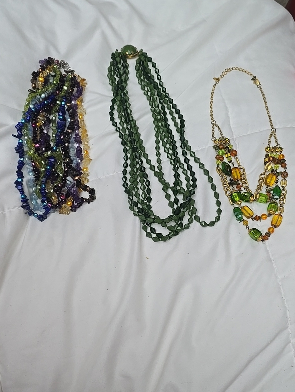 Multi-Strand  Beaded Necklaces
